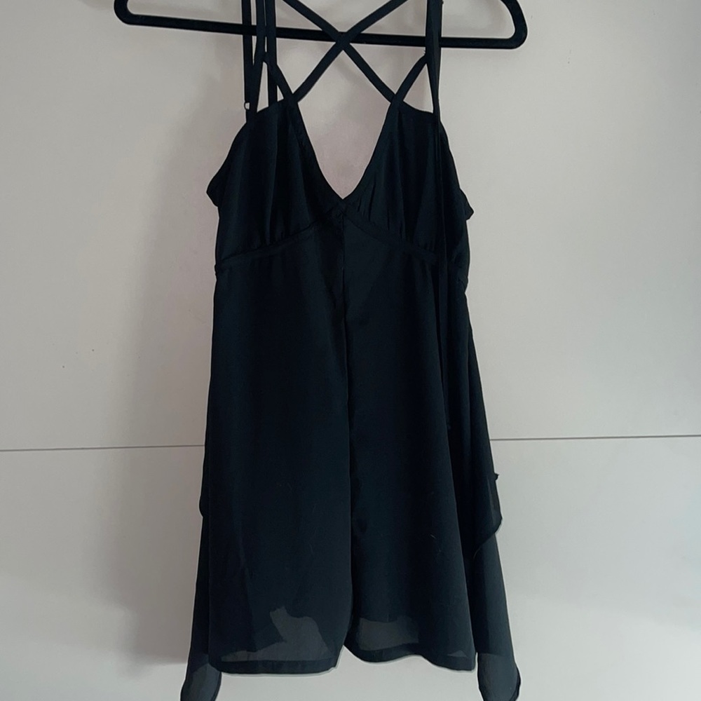 Sheer black romper